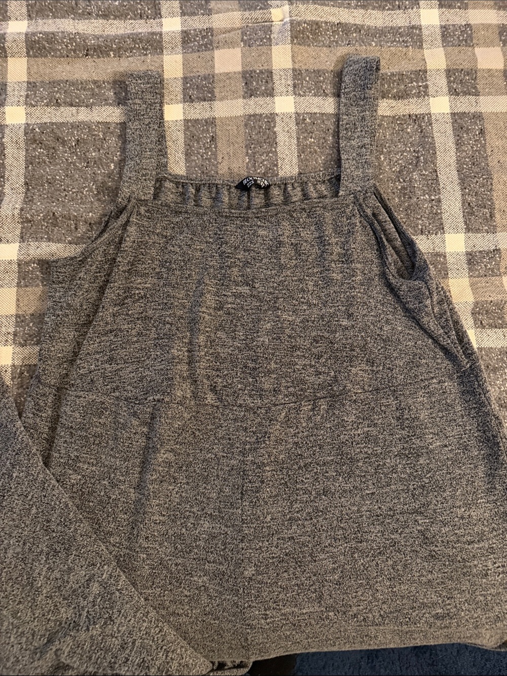 BloomChic Wide Leg Jumpsuit in Heather Gray